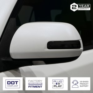 Toyota Tacoma Mirror Lights - FORM Lighting - LED Sequential Turn Signal - Smoked - 2012